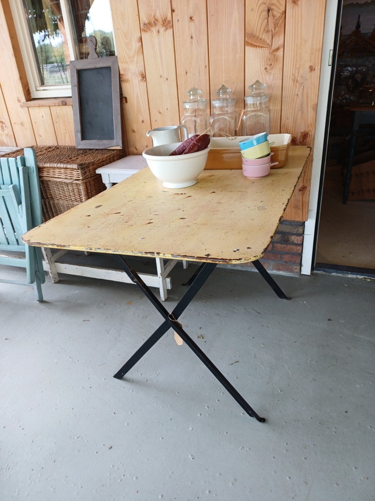 Stoere Brocante Tuin Tafel (inklapbaar), Ophalen