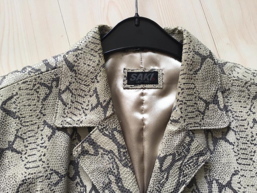 Leren print colbert grijs, Kleding | Dames, Ophalen, Zo goed als nieuw, Maat 42/44 (L)