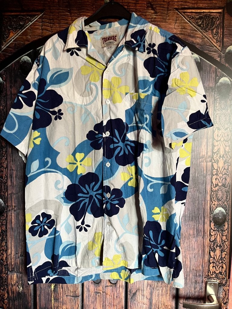 Fleurig Hawaii overhemd van Trenders maat L nu 19,99€, Overige kleuren, Trenders, Ophalen of Verzenden, Halswijdte 41/42 (L)