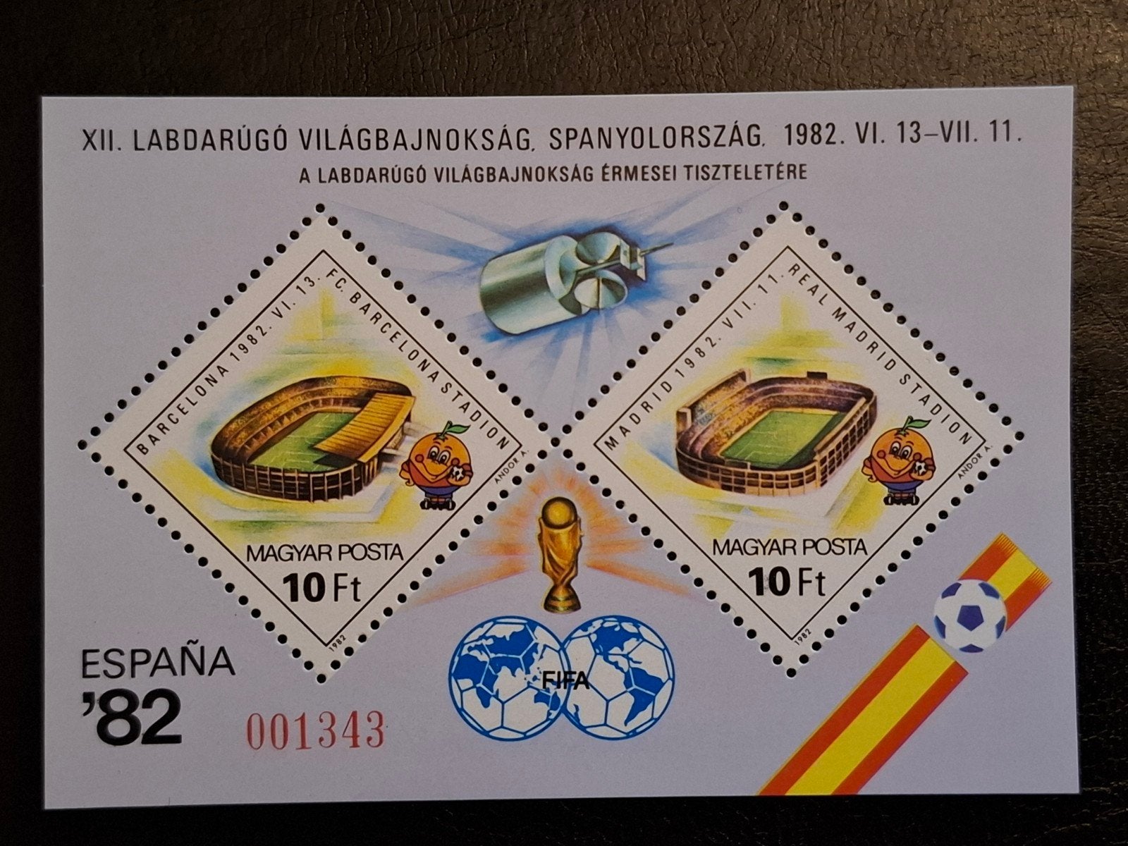 Hongarije 1982 WK voetbal Spanje, Ophalen of Verzenden, Postfris