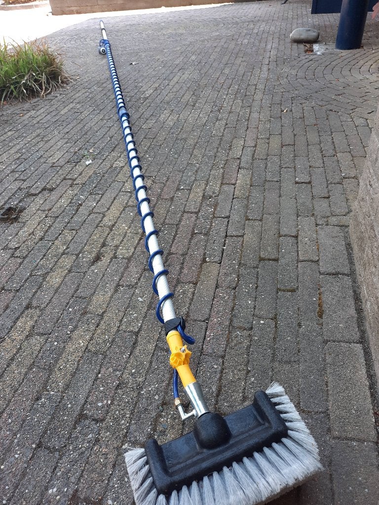 Telescopische wasborstel, aluminium, Ophalen, Zo goed als nieuw