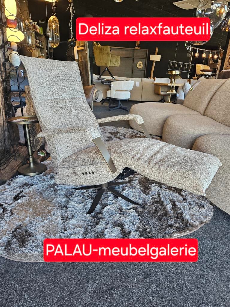 Relaxfauteuil DELIZA chill-line, Ophalen of Verzenden, Nieuw, Stof, 50 tot 75 cm