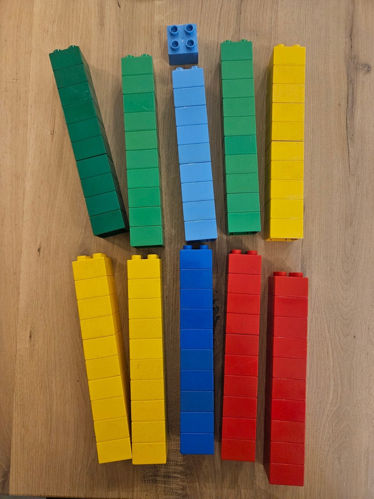 Duplo 3437 blokjes 2x2 in 6 kleuren, Kinderen en Baby's, Speelgoed | Duplo en Lego, Ophalen of Verzenden, Duplo