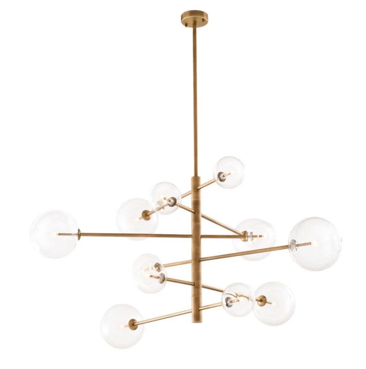 EICHHOLTZ Argento L Kroonluchter – Ø130 cm, Gebruikt, Overige vormen, Goud, Ophalen