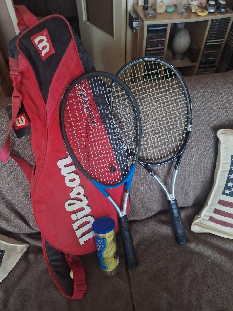 Tennisrackets met tas, Ophalen, Gebruikt, L5, Wilson