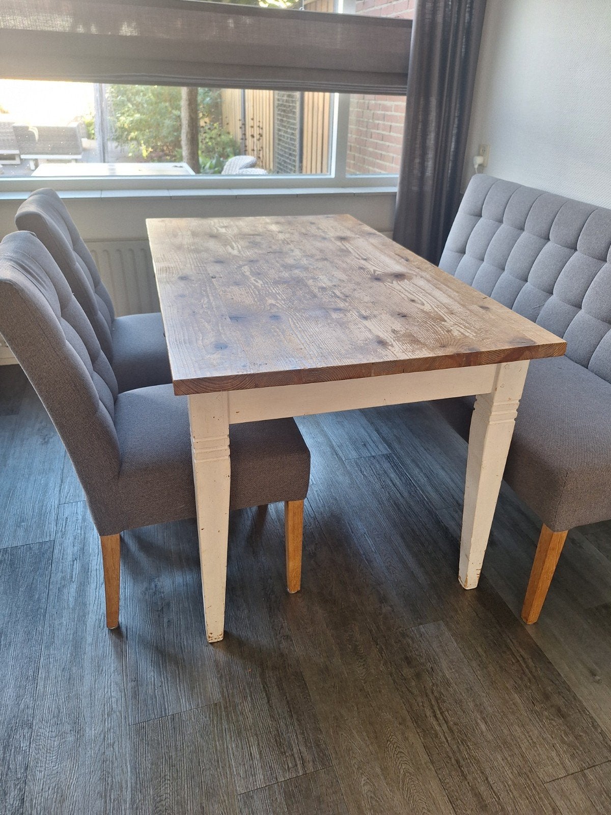 grenen eettafel, Ophalen, Gebruikt, 100 tot 150 cm, Grenenhout
