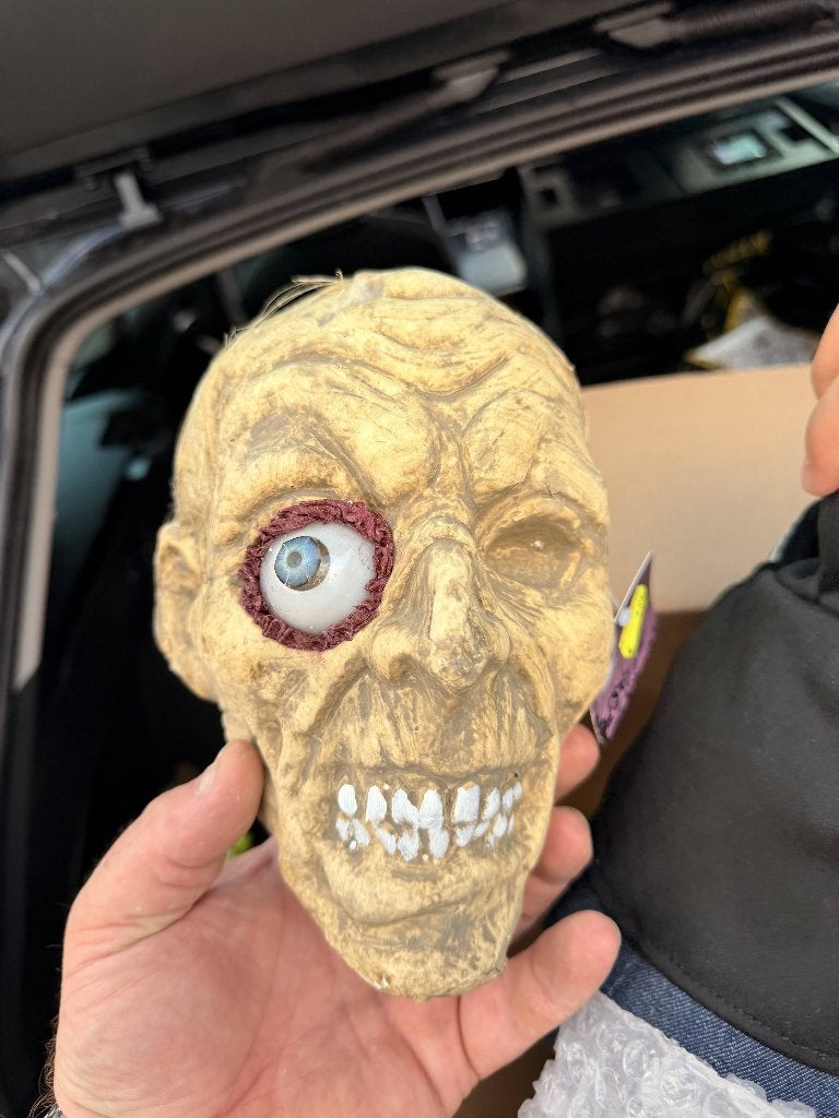 TE KOOP SCHEDEL 1 OOG, Versiering, Halloween of Griezel, Nieuw, NVT