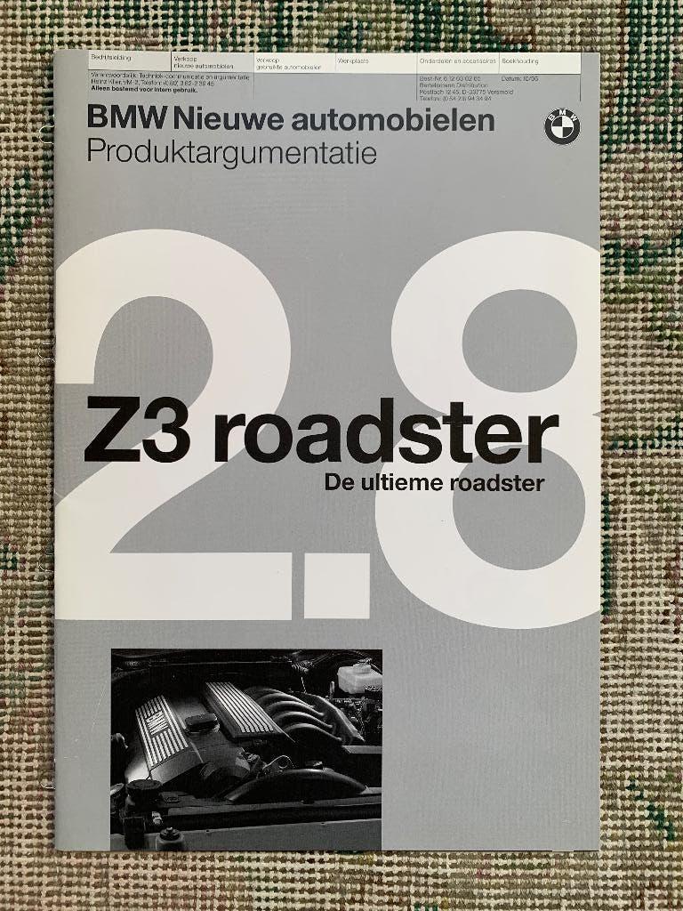 Product informatie brochure BMW Z3 2.8 roadster E36 1996, Nieuw, Ophalen of Verzenden, BMW, BMW