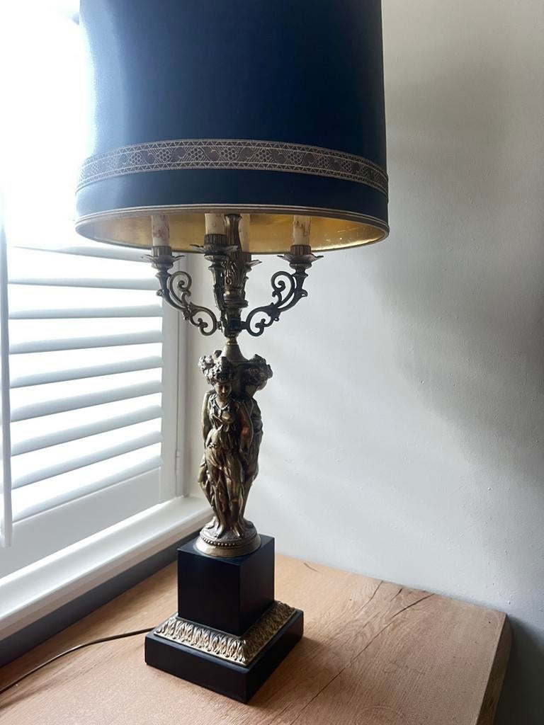 Deknudt lamp, hollywood regency. Vintage tafellamp, Ophalen, Zo goed als nieuw, Minder dan 50 cm