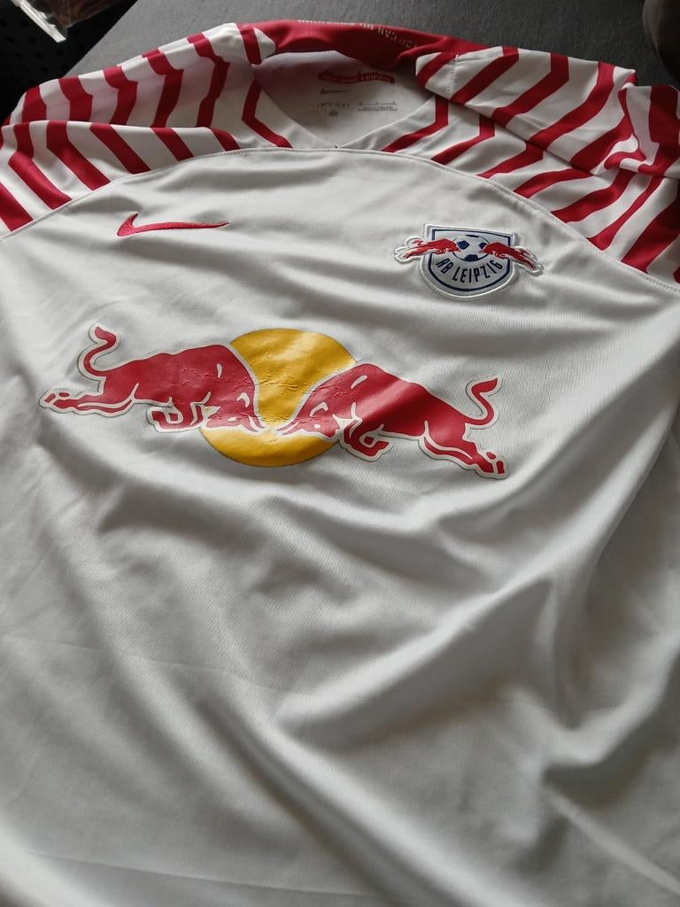RB Leipzig Thuisshirt 2023/2024 Xavi Simons Maat M, Maat 48/50 (M), Wit, Nike, Ophalen of Verzenden