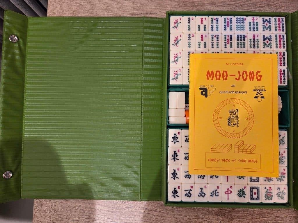 Mah-Jong set vintage Longfield – compleet & nieuwstaat, Hobby en Vrije tijd, Gezelschapsspellen | Bordspellen, Drie of vier spelers