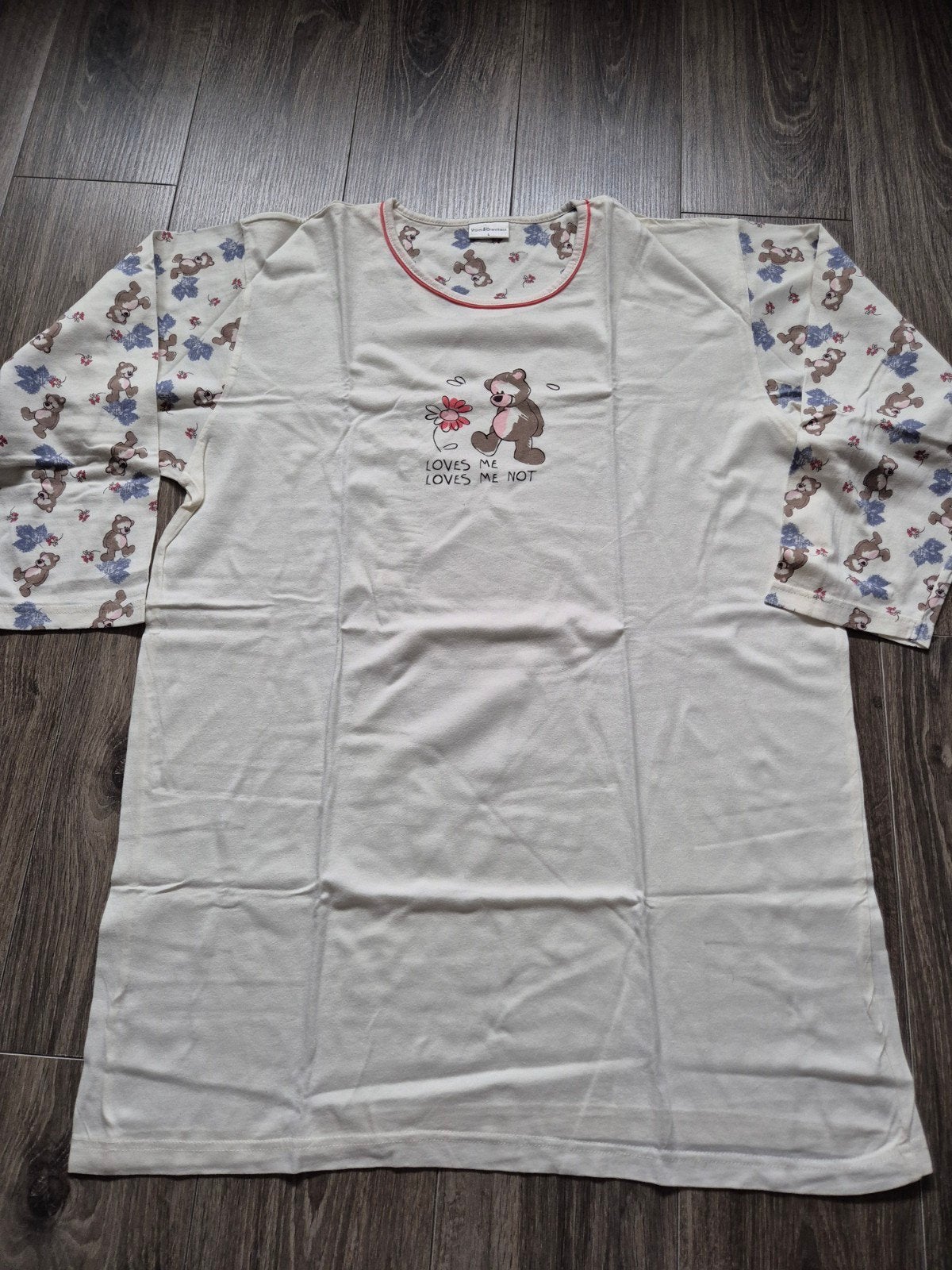 Vroom & Dreesmann Nachtjapon Maat L met Teddybeer print, Kleding | Dames, Pyjama's, V&D, Ophalen of Verzenden, Zo goed als nieuw