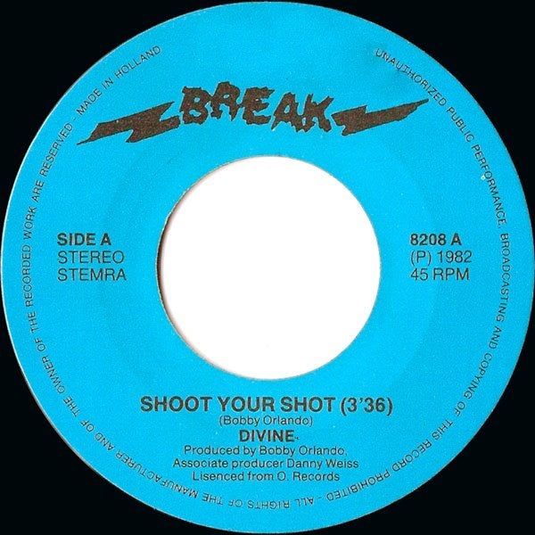 Divine – Shoot Your Shot, Cd's en Dvd's, Vinyl Singles, Gebruikt, 7 inch, Ophalen of Verzenden, Pop