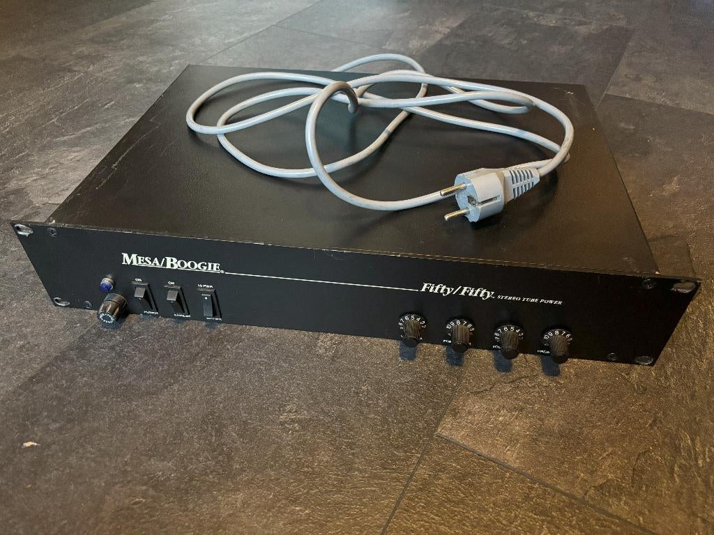 Mesa Boogie Fifty/Fifty rack eindversterker, Ophalen, Gebruikt, Gitaar, 50 tot 100 watt