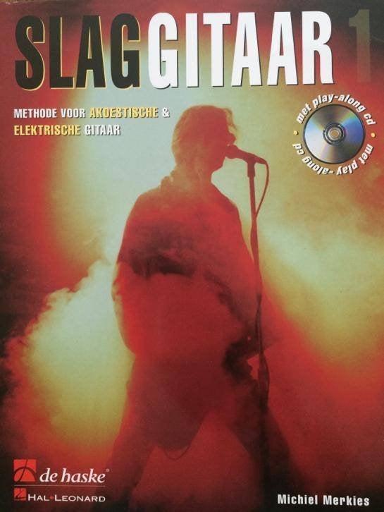 lesboek slag gitaar 1 +cd -slaggitaar deel 1-merkies michiel, Overige genres, Les of Cursus, Ophalen of Verzenden, Gitaar