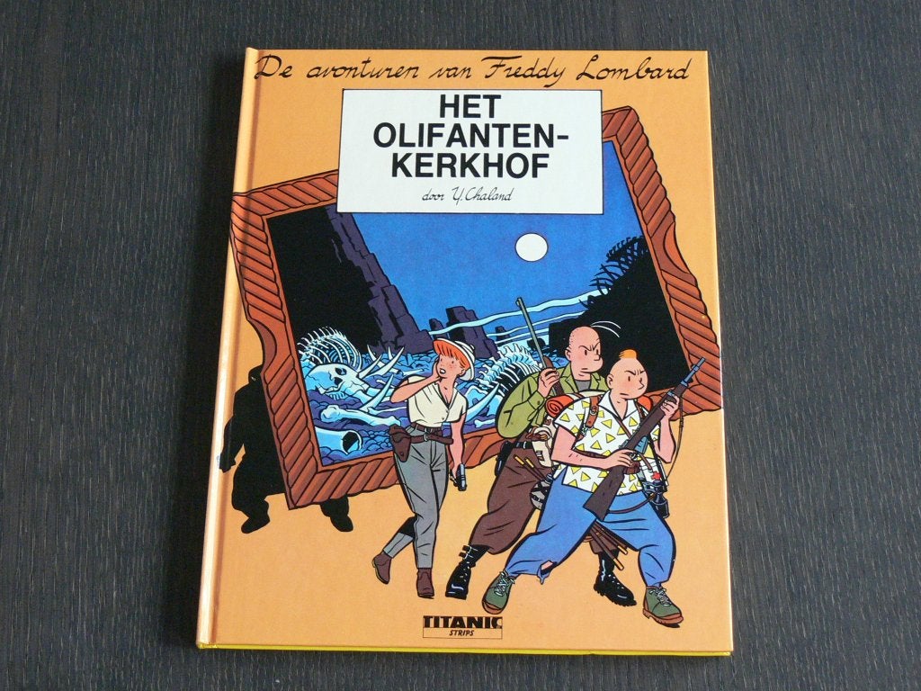 De avonturen van Freddy Lombart: Het olifantenkerkhof, Boeken, Eén stripboek, Ophalen of Verzenden, Zo goed als nieuw