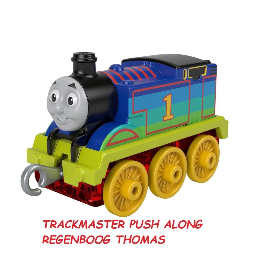 Nieuw Thomas Trein Trackmaster Push Along, Regenboog Thomas, Kinderen en Baby's, Ophalen of Verzenden, Nieuw