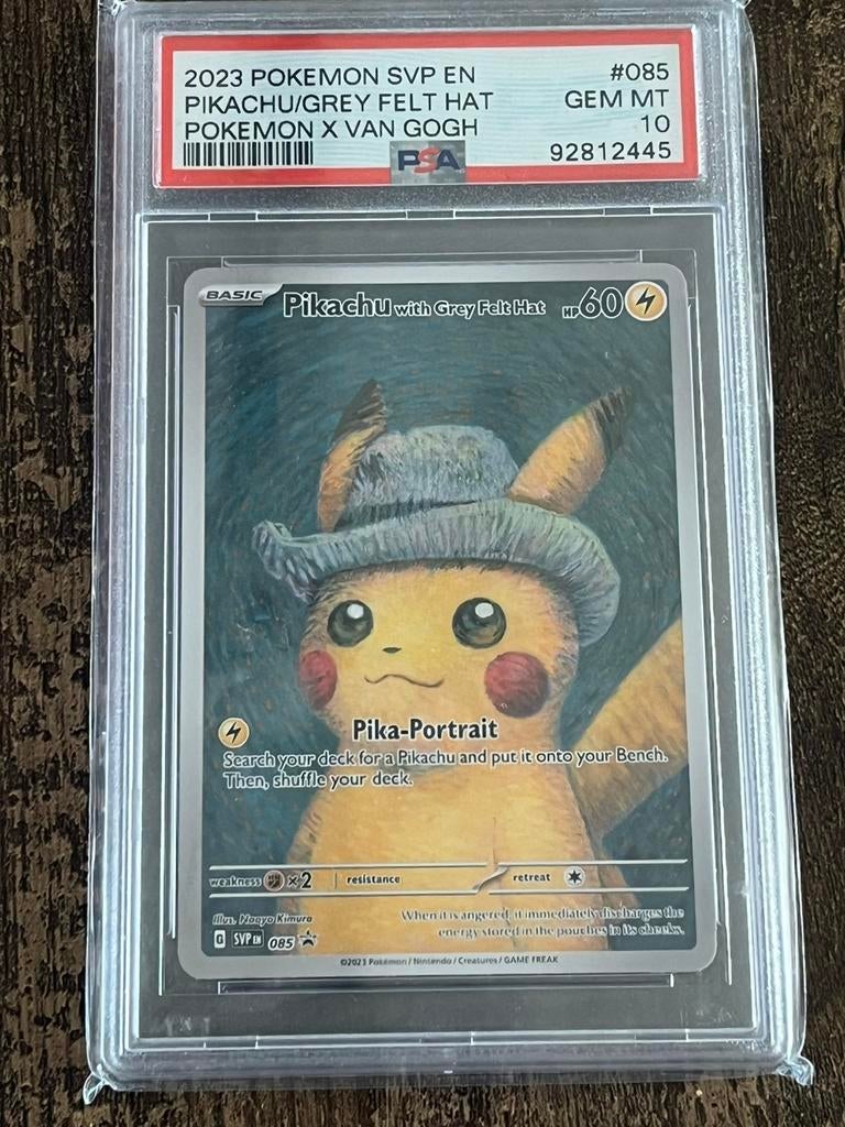 Pikachu grey felt hat, Ophalen of Verzenden, Zo goed als nieuw