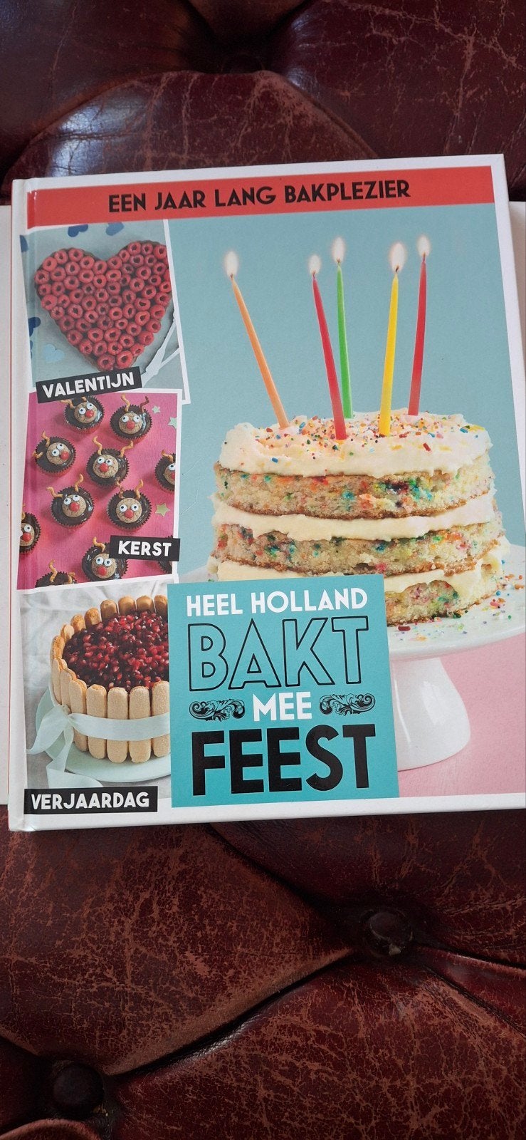 Heel Holland Bakt Mee Feest - Een Jaar Lang Bakplezier, Ophalen of Verzenden, Zo goed als nieuw, Taart, Gebak en Desserts