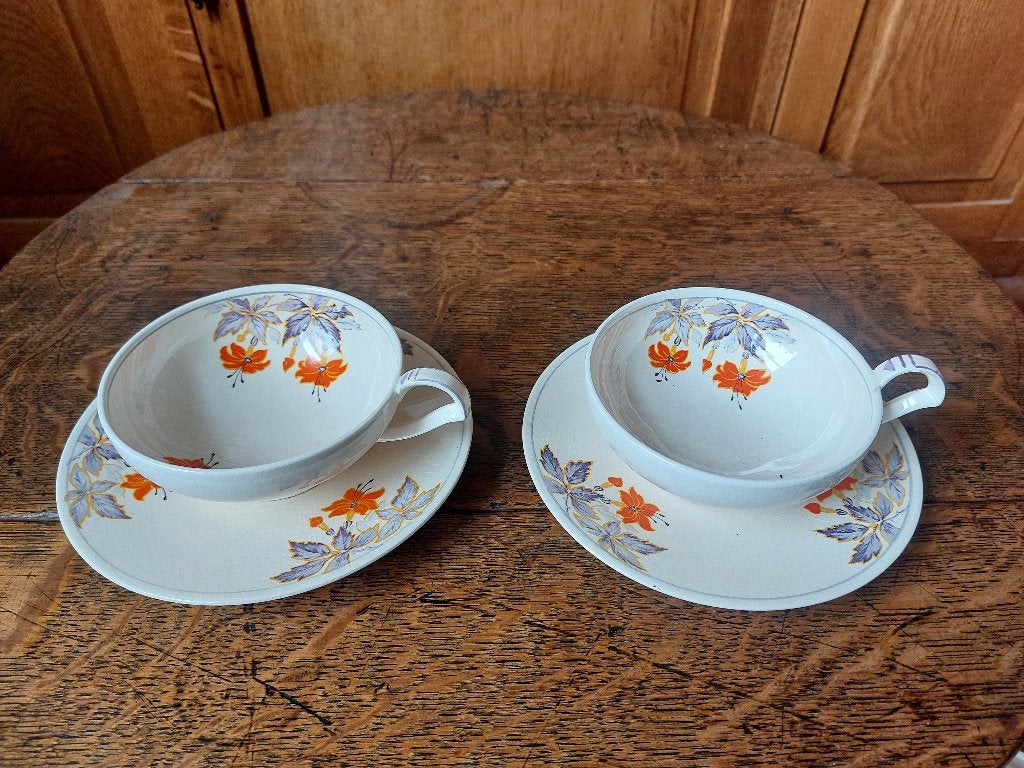 Servies Mosa Plateel Fuchsia, Ophalen of Verzenden