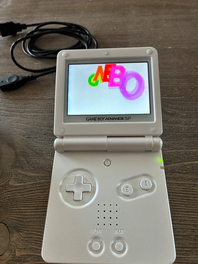 GBA SP IPS (pearl white), Spelcomputers en Games, Spelcomputers | Nintendo Game Boy, Ophalen of Verzenden, Zo goed als nieuw, Game Boy Advance SP