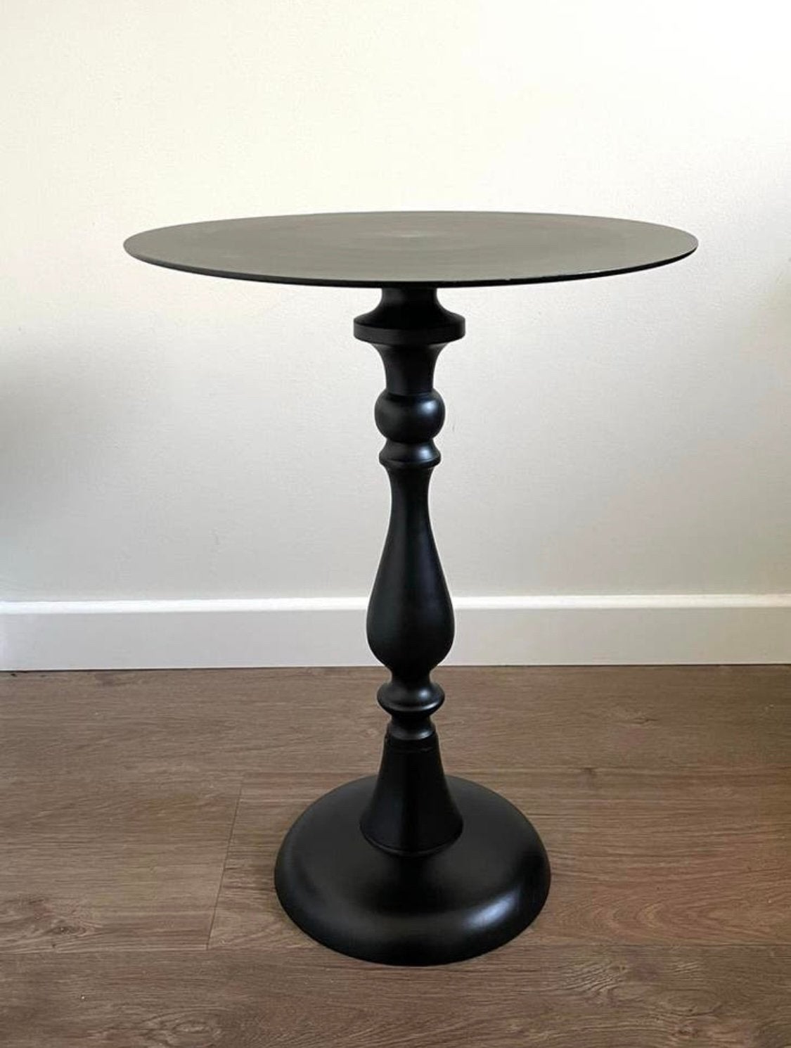 ZGAN Zwart Metaal Bijzet-Tafel Planten-Tafeltje Tuintafeltje, Ophalen