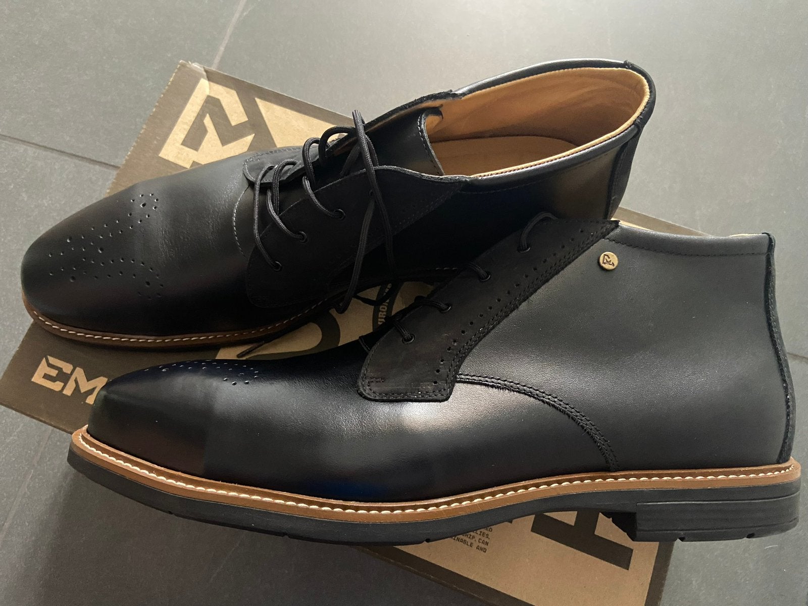 Emma Valentino 46 NIEUW S3 schoenen veiligheidsschoenen, Kleding | Heren, Schoenen, Verzenden, Zwart, Nieuw, Werkschoenen