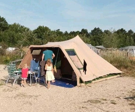6 persoons tent, Vrijbuiter, Stormvogel, met luifel, Ophalen, Gebruikt