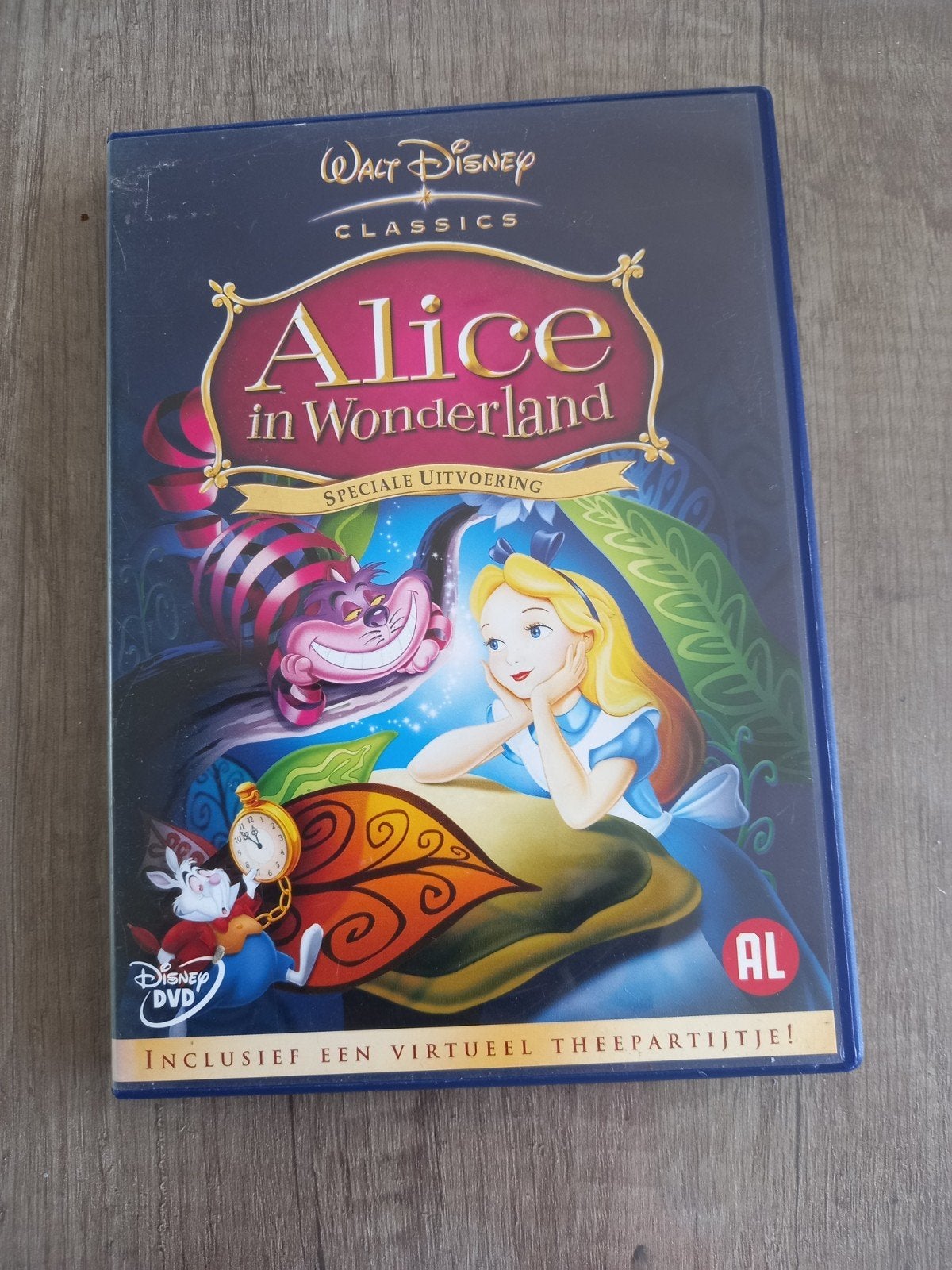 Disney classic - Alice in wonderland, Cd's en Dvd's, Dvd's | Tekenfilms en Animatie, Europees, Gebruikt, Tekenfilm, Alle leeftijden