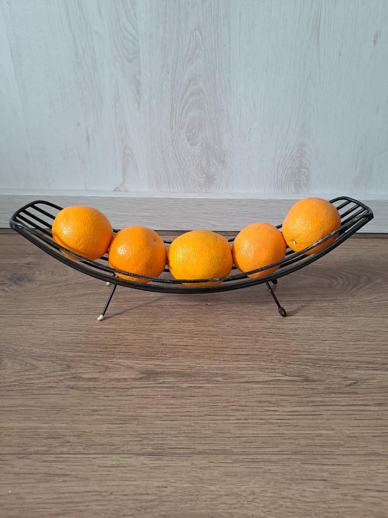 Vintage metalen fruitschaal Pilastro, Ophalen of Verzenden