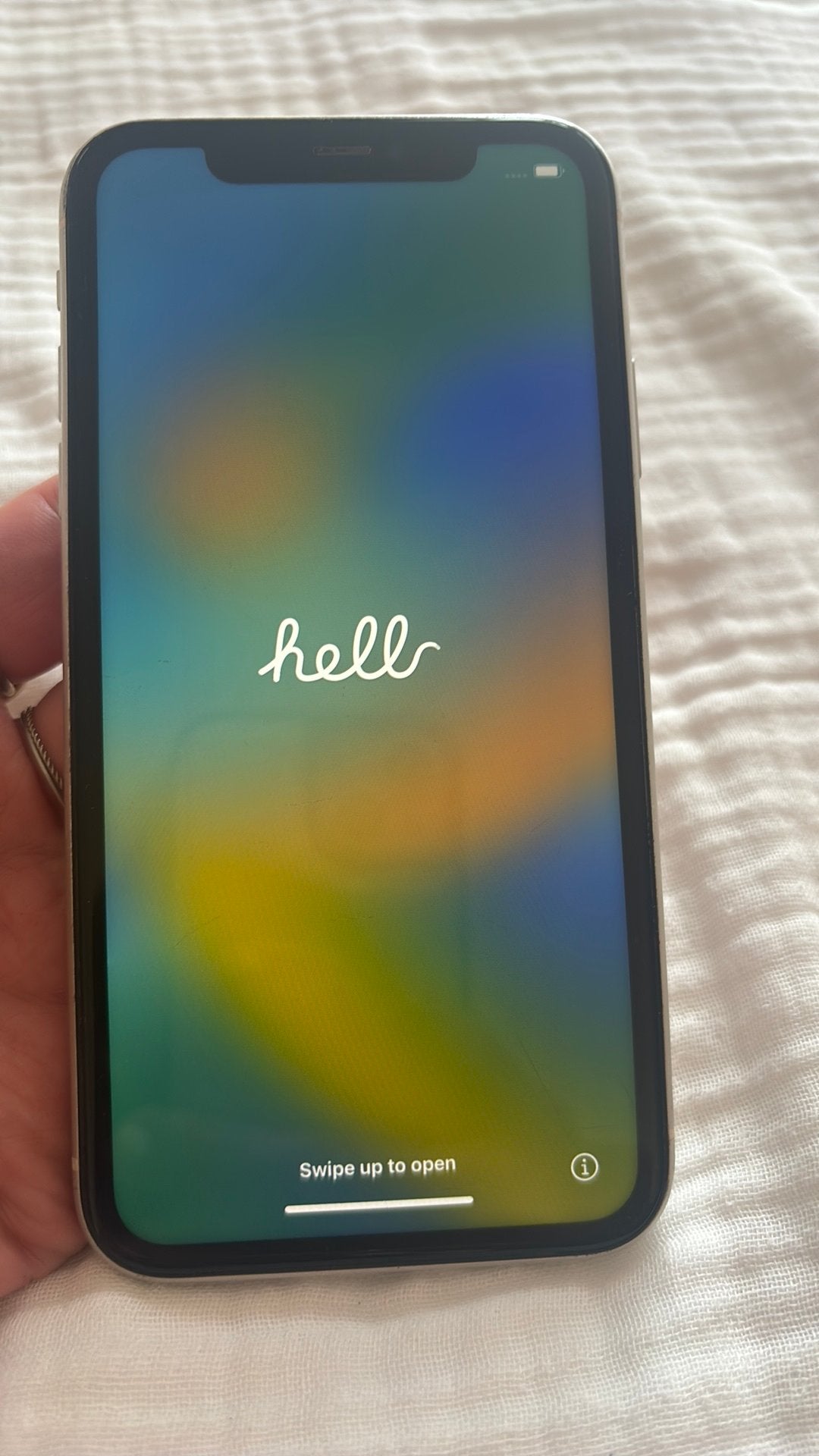 Iphone 11, Gebruikt, Wit, 78 %, 64 GB