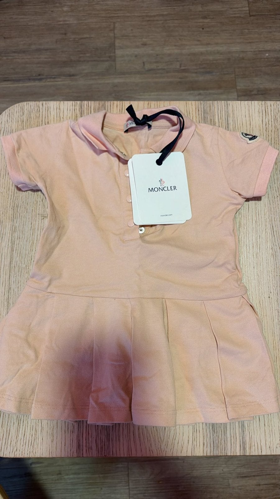Moncler baby jurk, Ophalen of Verzenden, Zo goed als nieuw, Meisje, Jurkje of Rokje