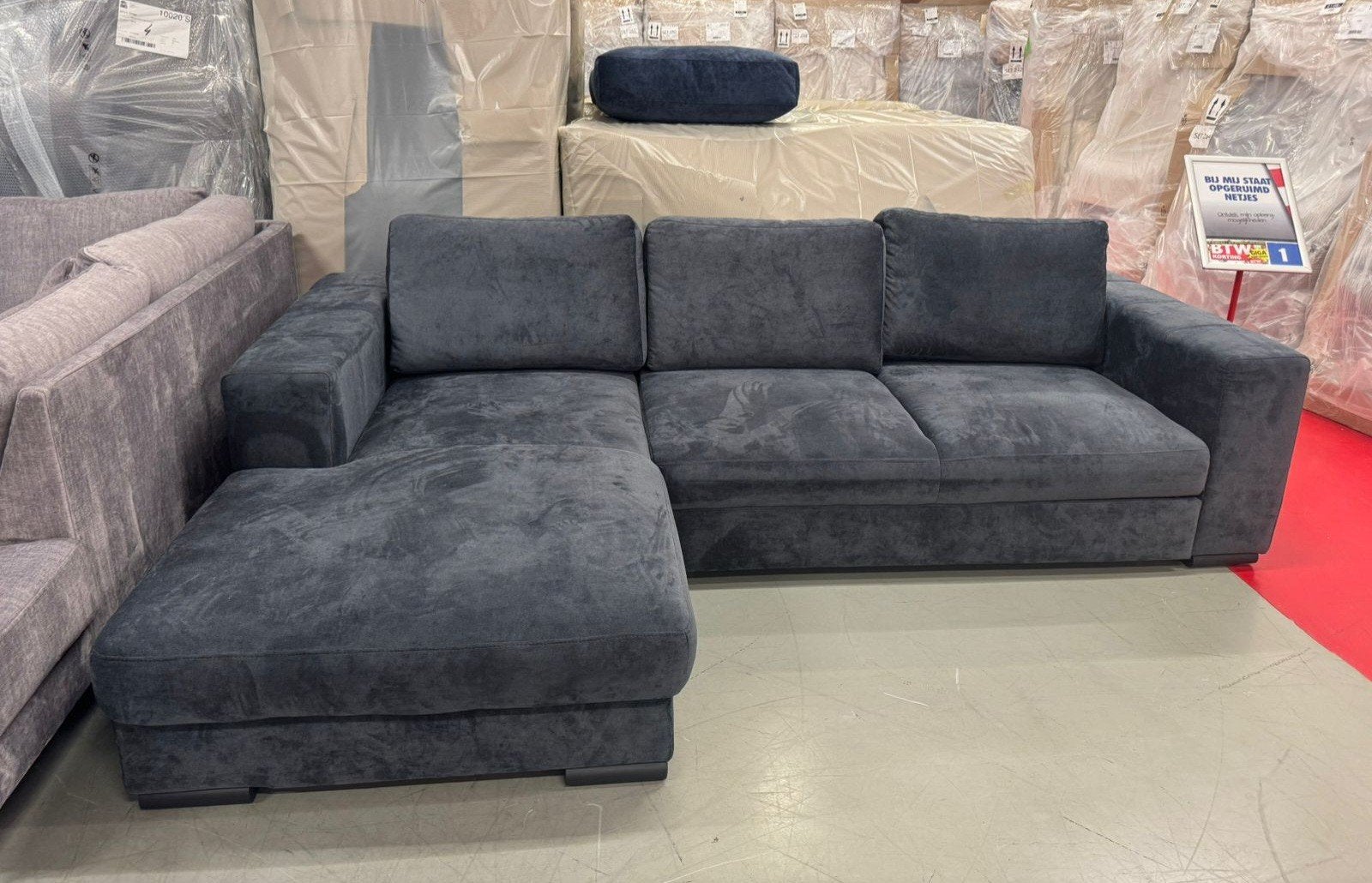 Seats and Sofas Alicante Hoekbank – NIEUW – Lichtgrijs, Ophalen, Nieuw, 150 cm of meer, Vierpersoons of meer