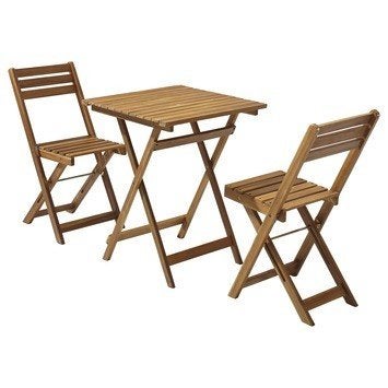 Bistro set Rimini - Zo goed als nieuw, Zo goed als nieuw, Tuinset, Hout, Eettafel