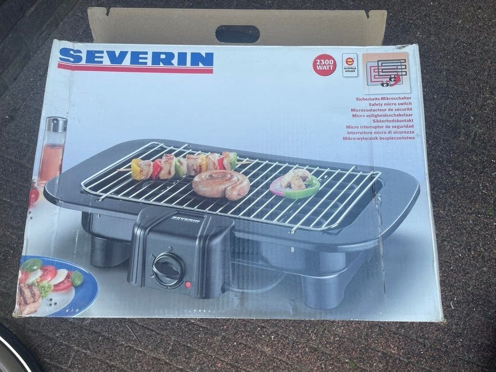 Severin Barbecue Grill - Elektrische BBQ 2300W, Ophalen of Verzenden, Gebruikt