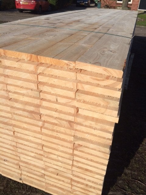 Steigerplanken 400cm € 12,25 / 500cm € 15,30 per stuk, Ophalen, Nieuw, Hout, 20 tot 50 mm