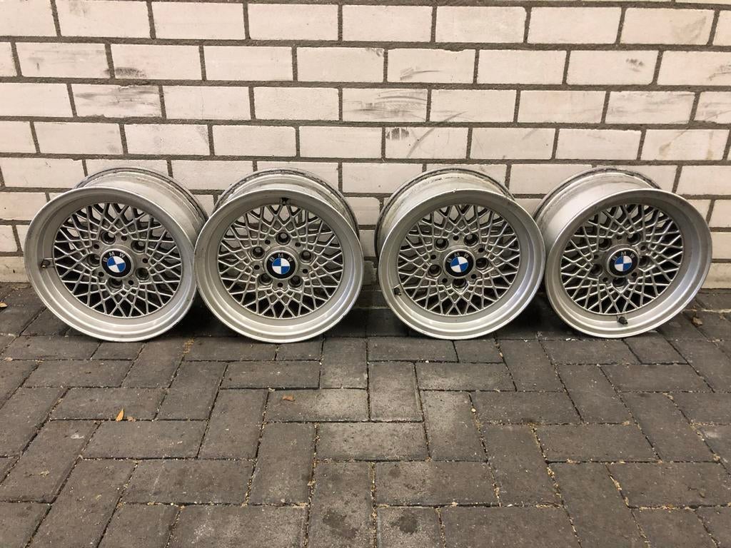 Set BBS velgen BMW 5 serie 1986 14 inch, Auto-onderdelen, Banden en Velgen, Ophalen, 14 inch, Gebruikt, Velg(en)