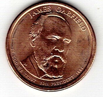 26-1393 USA 1 dollar 2011D Garfield, Verzenden, Noord-Amerika, Losse munt