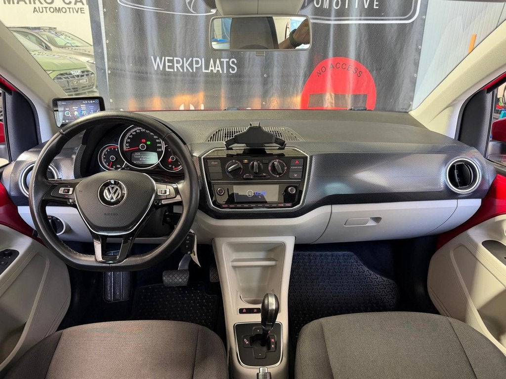 Volkswagen Up! 1.0 up!Automaat|Achteruitrijcamera|NL AUTO& N, Stof, Gebruikt, Origineel Nederlands, Grijs