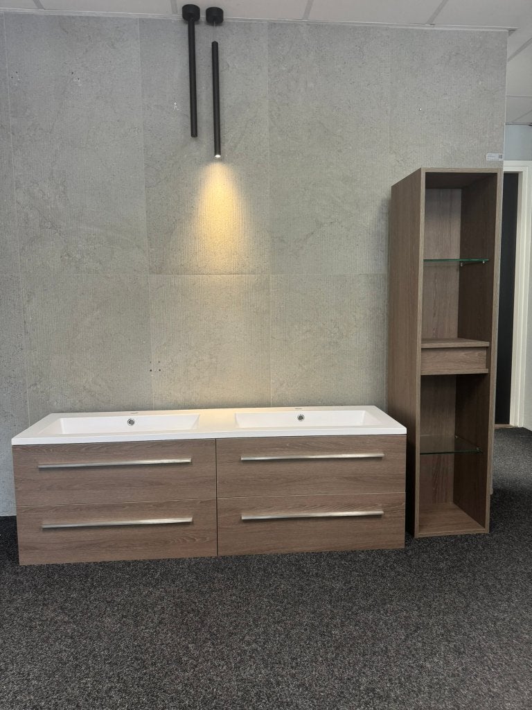 Badmeubel 160 cm 4 laden div kleuren van €2895 nu €950 NEW, Huis en Inrichting, Brauer, Ophalen of Verzenden, Minder dan 100 cm