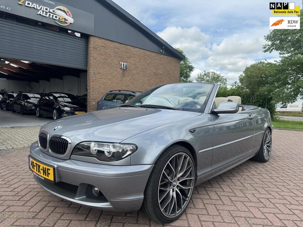 BMW 3-serie Cabrio 325Ci Executive Facelift Leer Topstaat, Achterwielaandrijving, Gebruikt, Open dak, Cabriolet