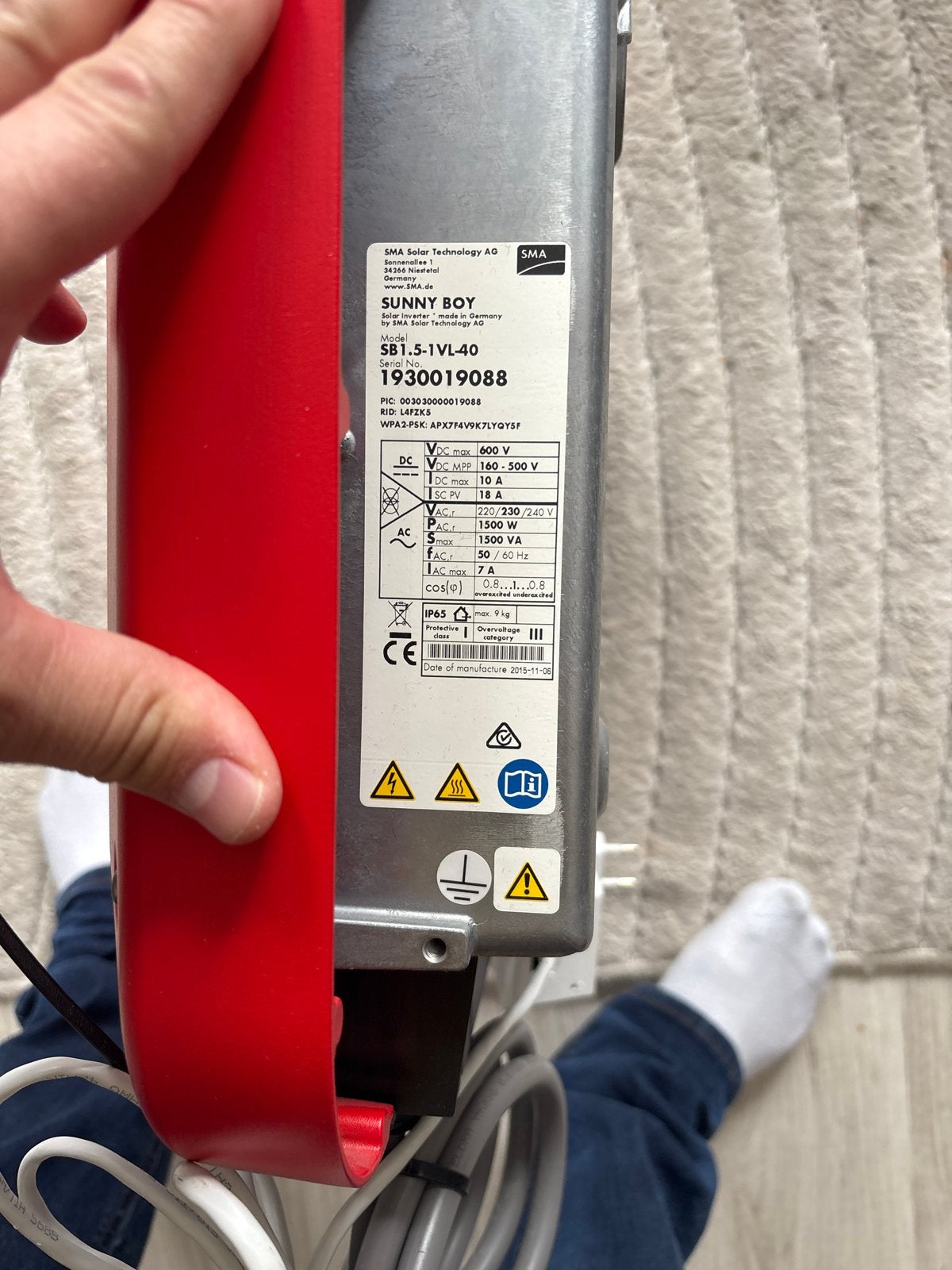 SMA Sunny Boy SB1.5-1VL-40 omvormer met zonnepanelen, Doe-het-zelf en Verbouw, Zonnepanelen en Toebehoren, Ophalen of Verzenden