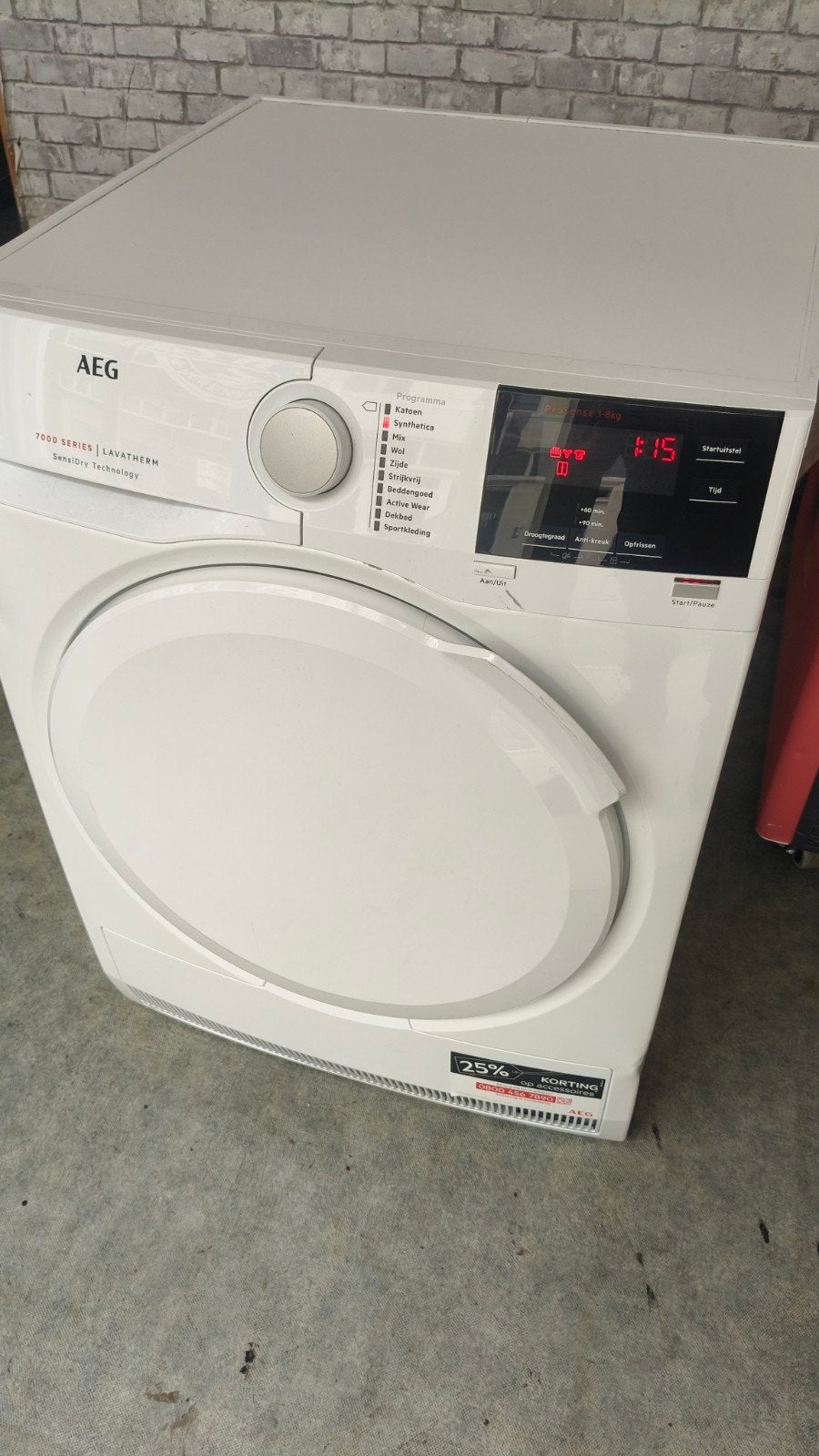 Titel: AEG 7000 Series Warmtepompdroger 8 kg –, Witgoed en Apparatuur, Wasdrogers, Ophalen, Overige typen, Minder dan 85 cm
