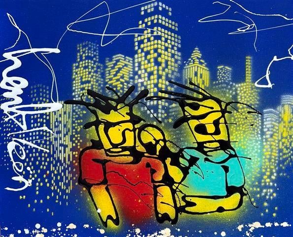 Schilderij Henk Veen - Sky High, Ophalen of Verzenden