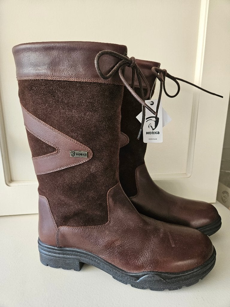 Outdoor laarzen recreatie Greenwich bruin Horka 44 NIEUW!, Hoge laarzen, Bruin, Horka, Ophalen of Verzenden