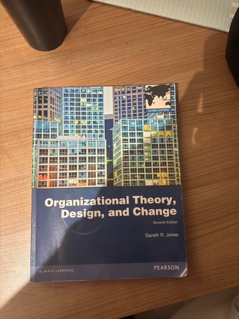 Organizational theory, design, and change 7th edition, Ophalen of Verzenden, Zo goed als nieuw