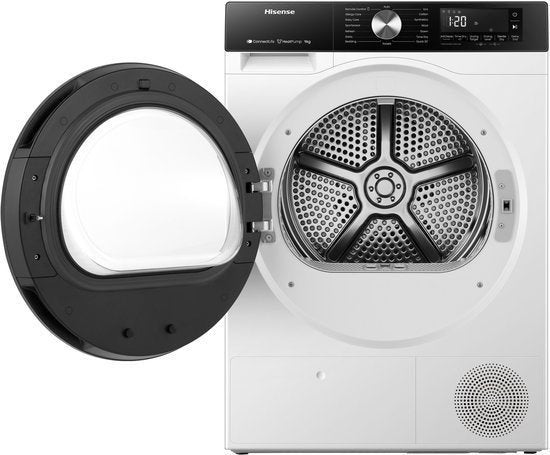Foto 2 van Hisense warmtepompdroger DH3S902BWCC - 9 kg - Vrijstaand