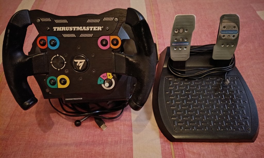 thrustmaster T300 RS racestuur met TM open wheel add on, Ophalen, Zo goed als nieuw, PlayStation 3
