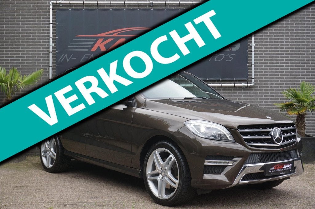 Mercedes-Benz M-klasse 350 BlueTEC 4M Pano Leer Navi Cam VOL, Automaat, 15 km/l, Gebruikt, Bruin