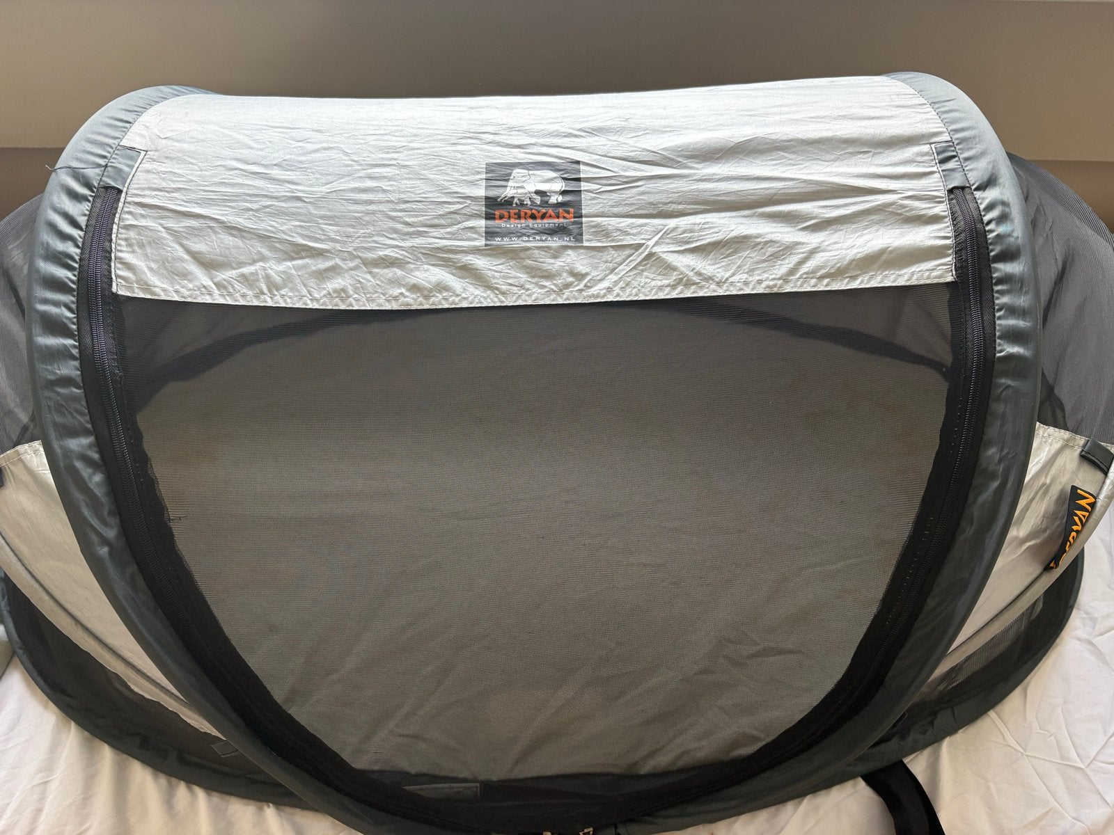 Deryan reisbedje tent met matras, Kinderen en Baby's, Ophalen of Verzenden, Gebruikt, Reisbedje